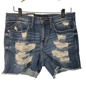 🆕️ NWT - Rock‎ Republic Hula Distressed Denim Jean Shorts Womens Size 8 Blue